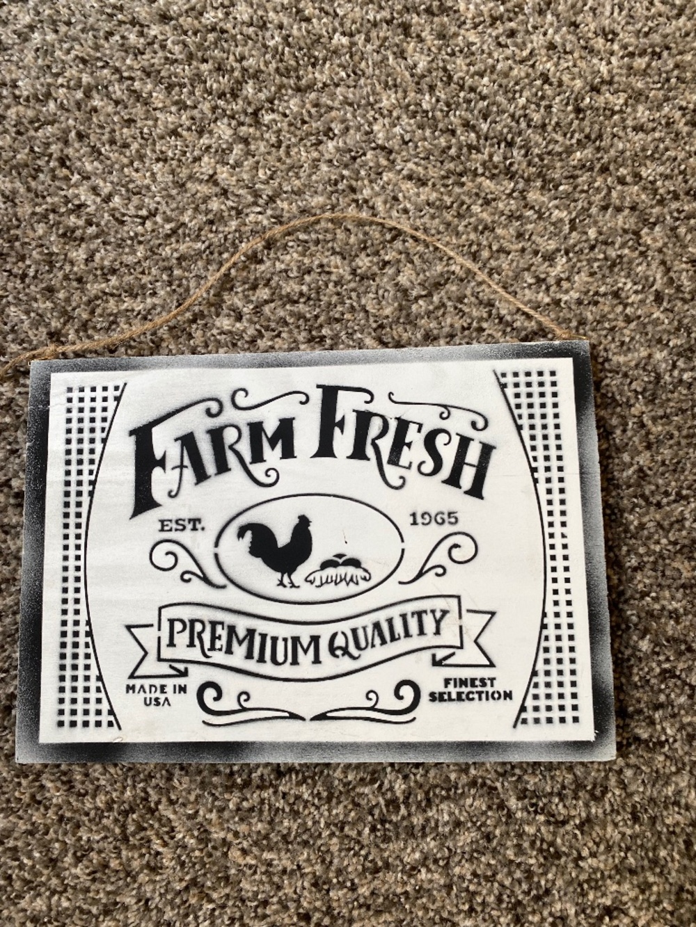 Handmade Kitchen Farm Fresh wooden wall hanging